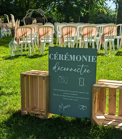 Panneau Cérémonie Déconnectée
